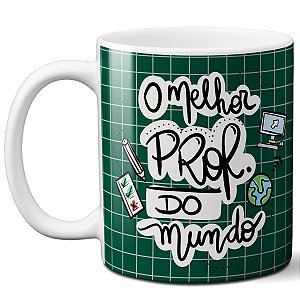 Caneca o melhor professor do mundo obrigado pelo carinho