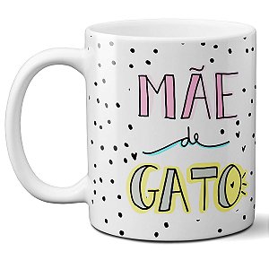 Caneca mãe de gato mãe de pet presente gatinho cat