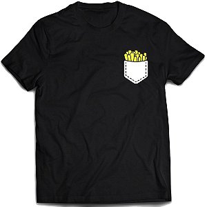 Camiseta Batata frita de bolso Camisa fast food divertido