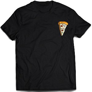 Camisa Pizzaria love pizza de bolso camiseta divertida