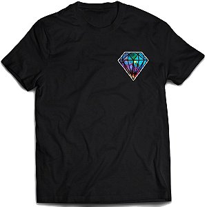 Camiseta Diamante Camiseta Moda Street Galaxia estilo de rua