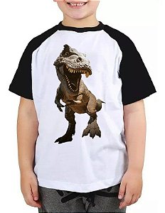 Camiseta infantil T-rex Tiranossauro Rex Dinossauro dino