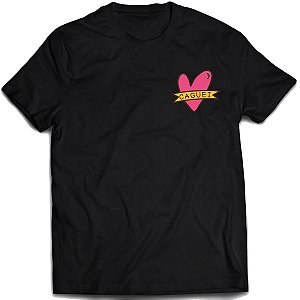Camiseta caguei coração camisa divertida engraçada meme