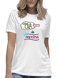 Camiseta feminina tia de menina camisa blusa titia presente