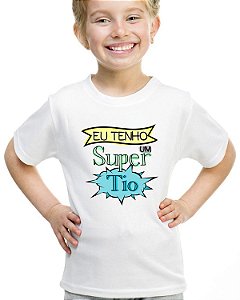 Camiseta infantil eu tenho um super tipo blusa menina camisa