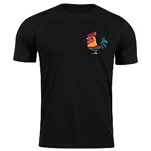Camiseta algodão galo camisa fazenda blusa animais fofo