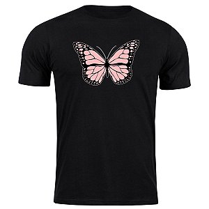 Camiseta algodão borboleta camisa inseto fofo blusa presente