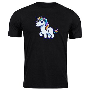 Camiseta algodão unicórnio camisa fofa divertida tumblr