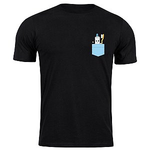 Camiseta algodão bolso de dentista camisa blusa presente