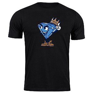 Camiseta algodão diamante rei ice drip swag camisa blusa