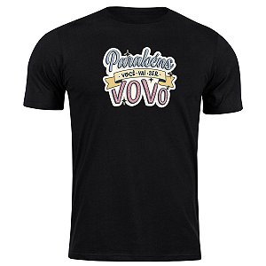 Camiseta algodão parabéns você vai ser vovó camisa blusa avó
