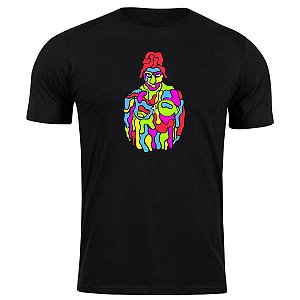 Camiseta algodão rapper tie dye psicoldelico swag blusa