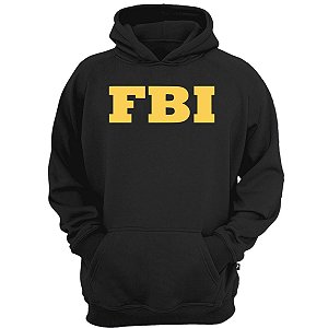 Casaco moletom policial FBI agente investigação