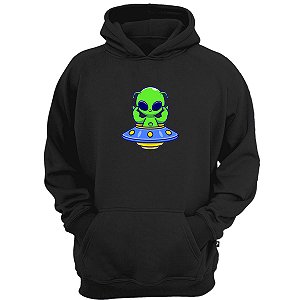 Casaco moletom Alien love disco voador espaço galaxia ET