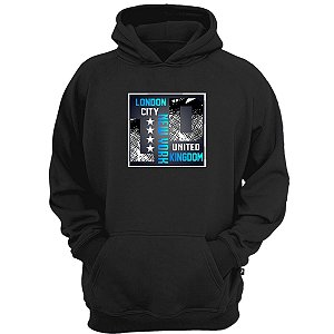 Casaco moletom london city new york blusa de frio moda rua