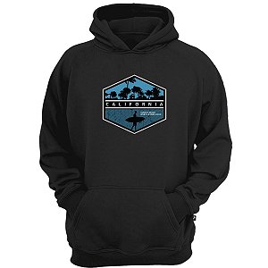 Casaco moletom california sunset beach moda de rua surfista