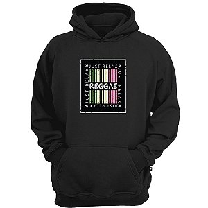Casaco moletom just relax reggae jamaica blusa de frio swag