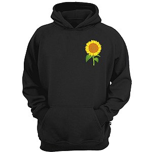 Casaco moletom girassol flor planta plant love blusa de frio