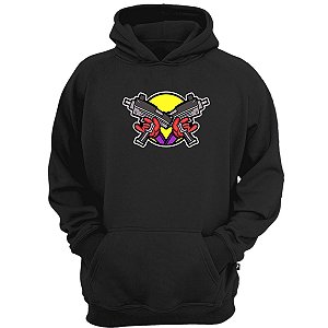 Casaco moletom mini uzi gangsta hip hop blusa de inverno