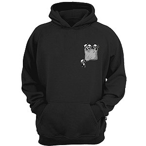 Casaco moletom canguru panda cute fun blusão de inverno