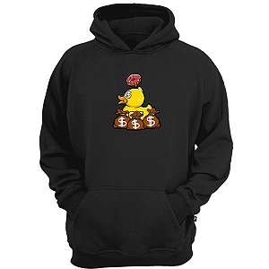Casaco moletom pato gangsta cash money skateboard dolar