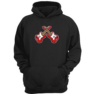 Casaco moletom guitarrista rock and roll guitarra inverno
