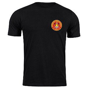 Camiseta bombeiro civil logo profissional uniforme blusa