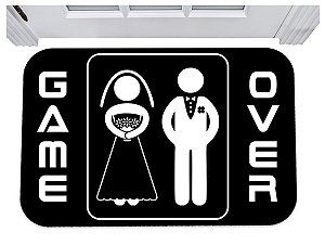 Capacho casados game over tapete para porta 40x60