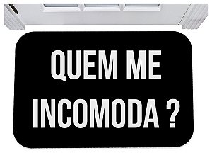 Capacho divertido quem me incomoda tapete para porta 40x60