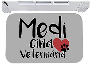 Capacho medicina veterinária tapete consultório porta 40x60