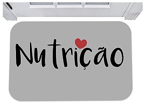 Capacho nutrição nutricionista tapete de entrada 40x60
