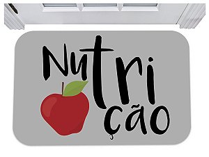 Capacho para entrada nutricionista nutrição tapete porta