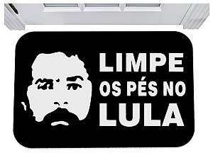 Capacho limpe os pés no lula tapete divertido 40x60