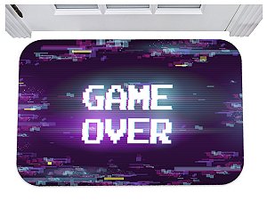 Capacho game over fim de jogo tapete nerd geek gamer 40x60