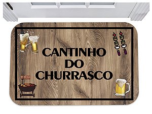 Capacho para porta cantinho do churrasco decoração