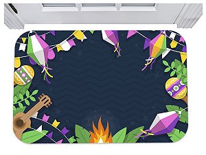 Capacho para porta festa junina tapete decorativo 40x60