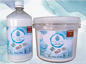 EcoCast SC-120 - 3,5Kg - Resina Base Água para Artesanato - Baixo Odor e Secagem Rápida
