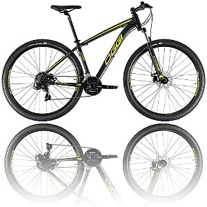 BICICLETA ARO 29 OGGI HACKER SPORT 2021 | PRETA, AMARELA E DOURADA