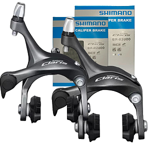 PAR DE FREIO FERRADURA SHIMANO CLARIS BR-R2000 | PRETO