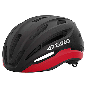 CAPACETE GIRO ISODE II TAMANHO U (54-61 CM) | PRETO COM VERMELHO FOSCO