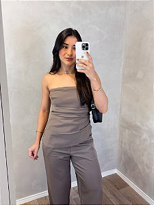 Blusa Assimétrica Alfaiataria (G-42)
