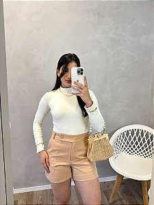 Body Gola Alta  Manga Longa