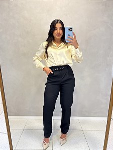 Calça Reta c/ Cinto