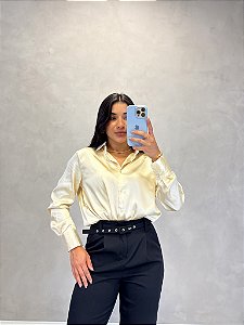 Camisa Botão Cetim