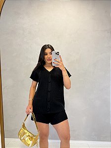 Conjunto Tricô ( Short + Blusa )