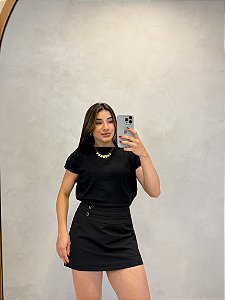 Blusa Baby Look Tricô