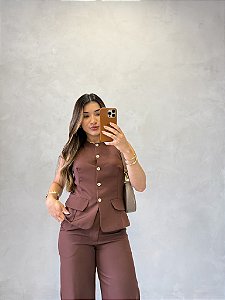 Colete Alongado Alfaiataria