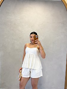 Conjunto Linho Listrado