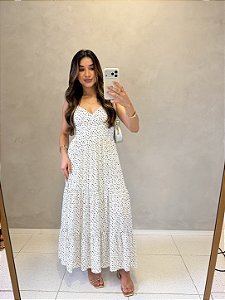Vestido Mídi Mônaco Poà