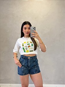 T-shirt Figurinhas Brasil